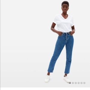 Everlane 90s Cheeky Jean Ankle waist measures 27.5